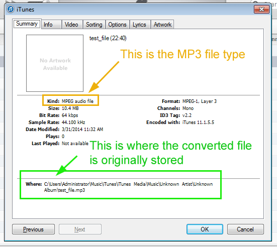 mp3 transcription file location